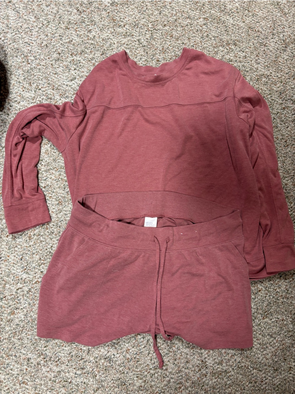 Women's Dusty Rose matching lounge set